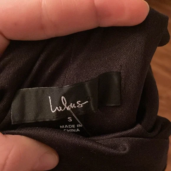 Lulu's Black One-Shoulder Dress - Picture 3 of 3